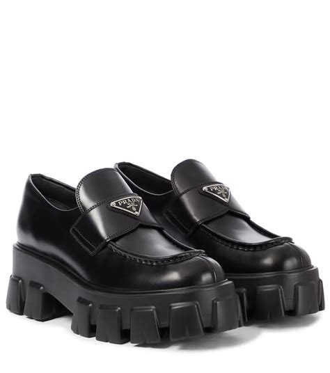 rivaling prada shoes|Prada monolith loafers.